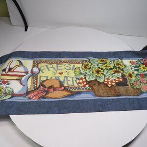 Susan Winget (2) fabric borders panels 51" long Floral Gardening